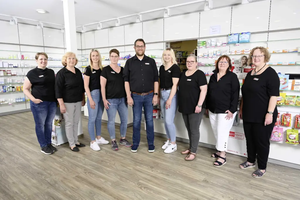 Teamfoto in der Apotheke